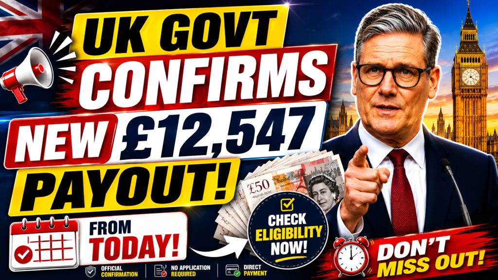 UK Govt Confirms New £12,547 Payout